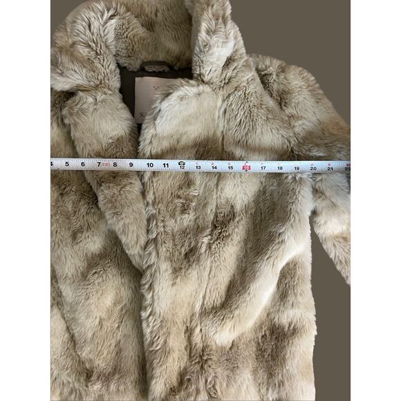 SUNDAY BEST Aritzia Faux Fur Mortimer Coat, Light Brown| Women’s: XS - Picture 4 of 8